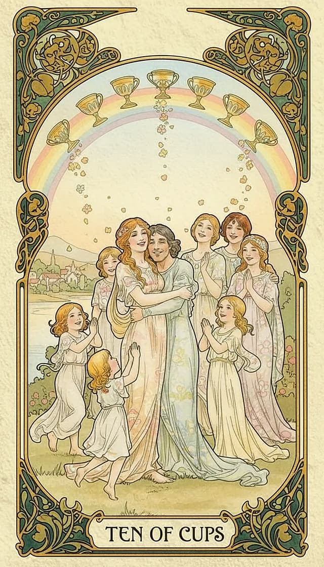 Ten of Cups Upright