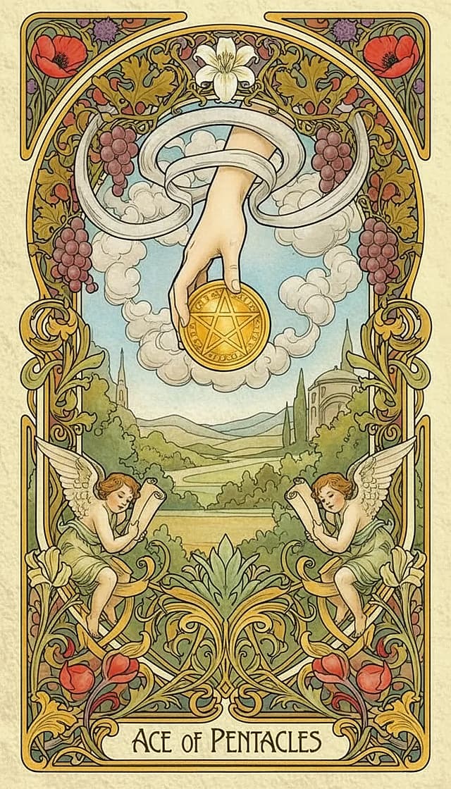 Ace of Pentacles Upright