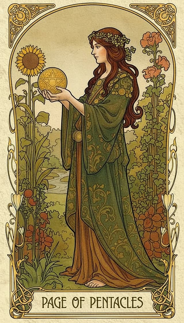 Page of Pentacles Upright