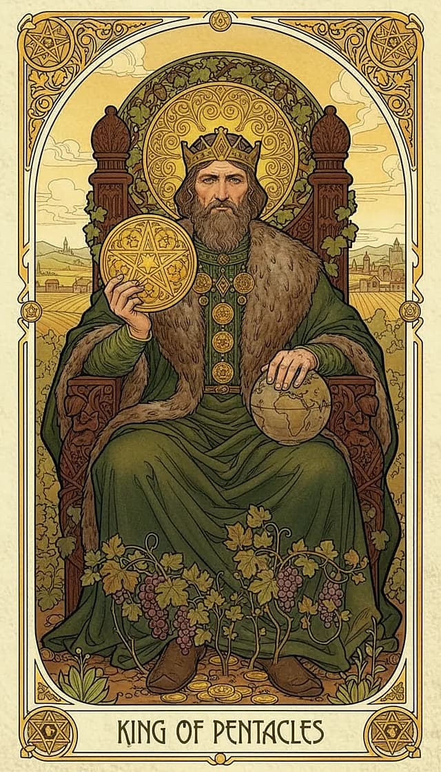 King of Pentacles Upright