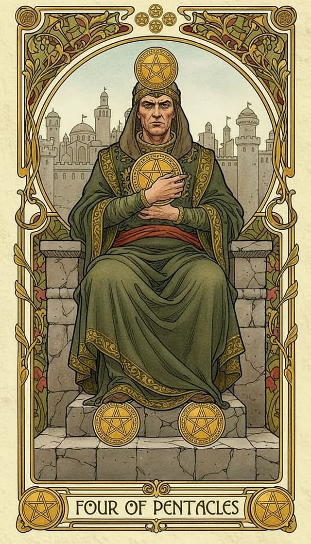 Four of Pentacles Upright
