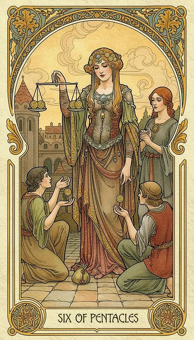 Six of Pentacles Upright