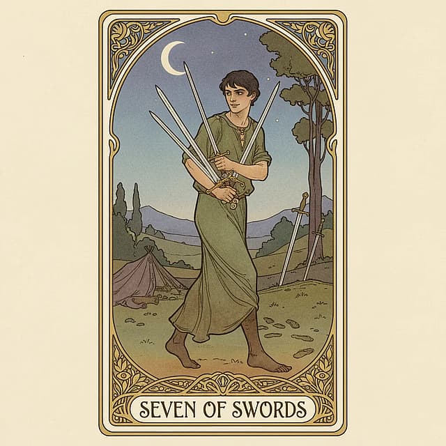 Seven of Swords Upright