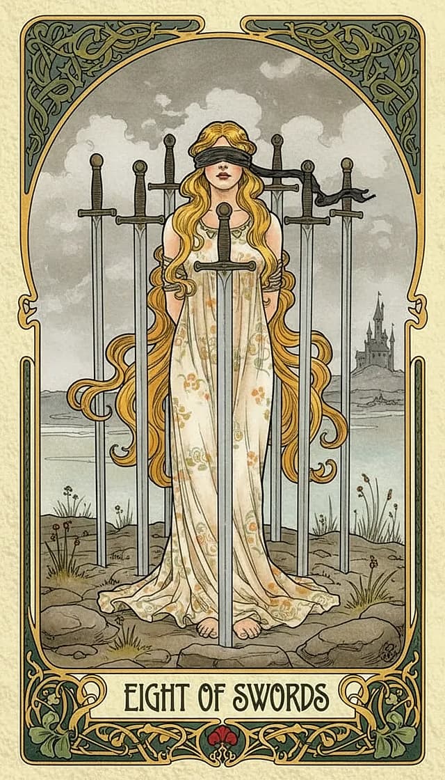 Eight of Swords Upright