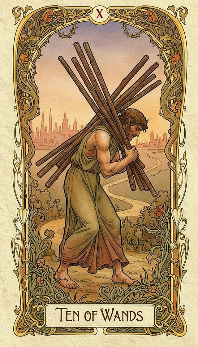 Ten of Wands Upright
