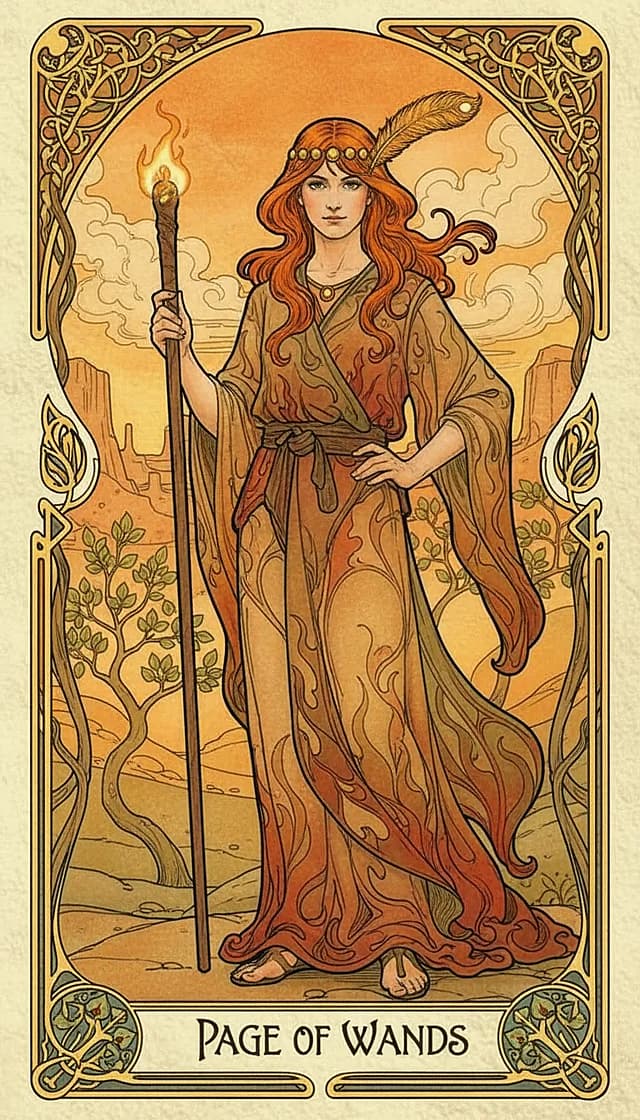 Page of Wands Upright
