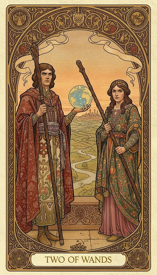Two of Wands Upright