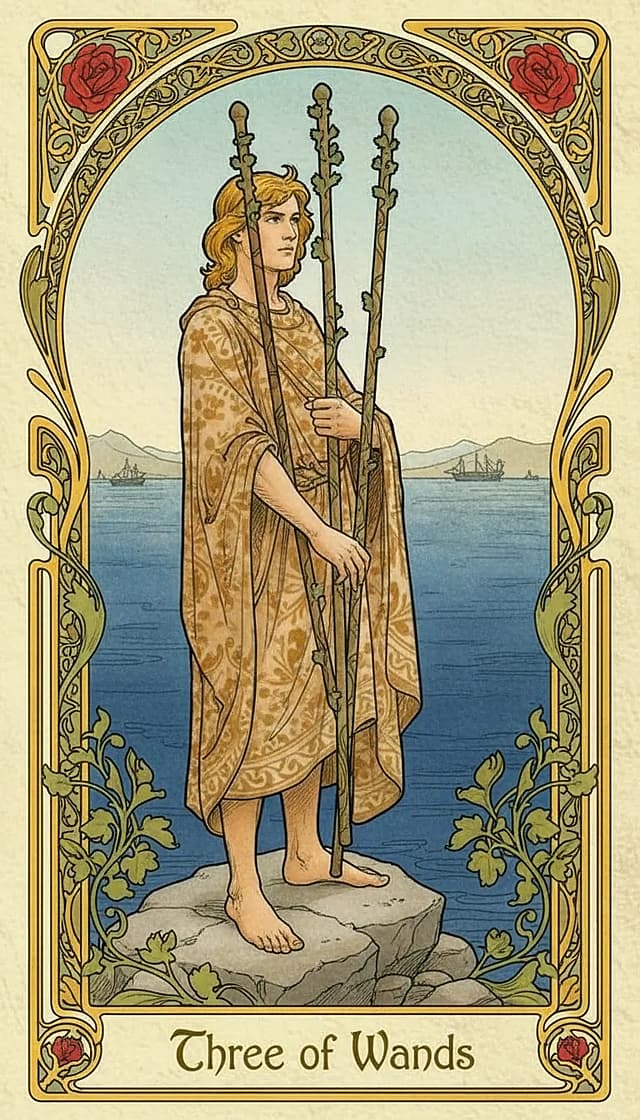 Three of Wands Upright