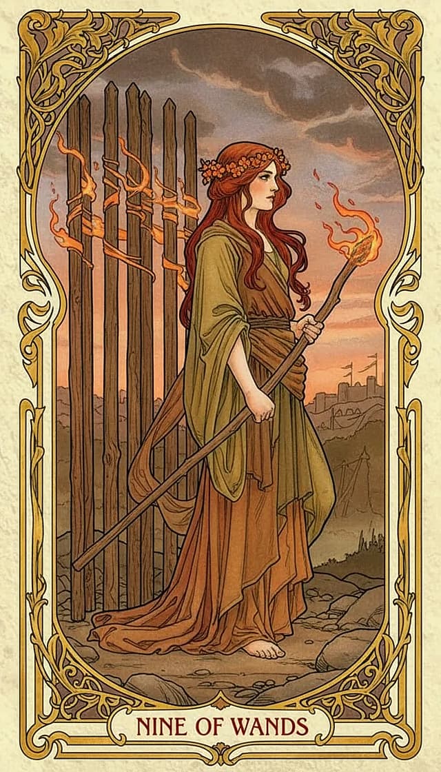 Nine of Wands Upright